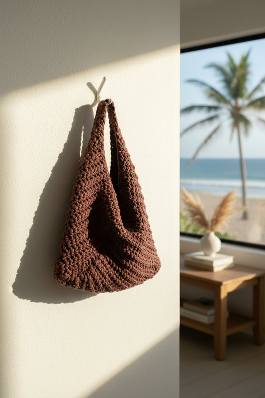 Indie Crochet Tote Bag