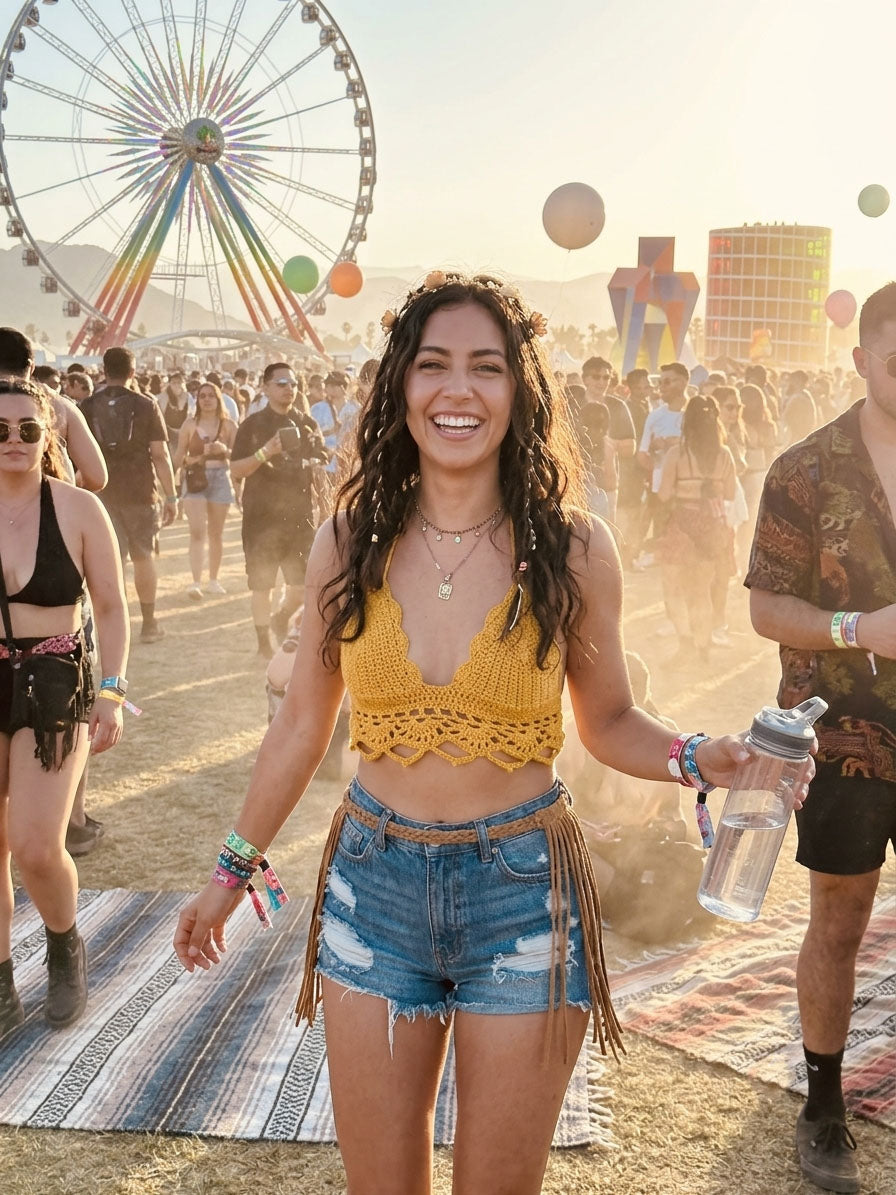 Sun Catcher Crochet Bra Top